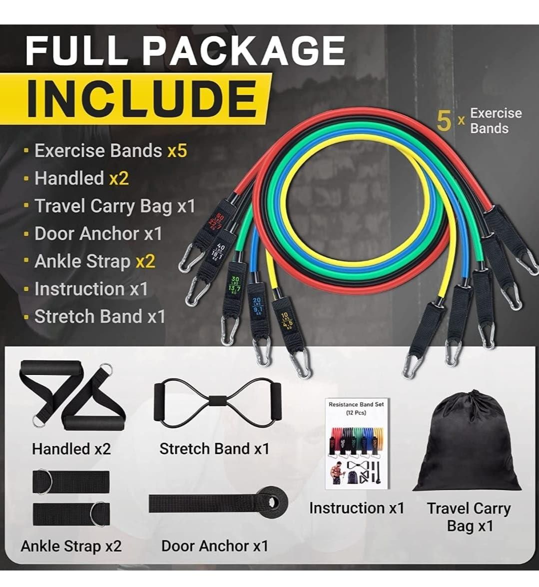 Resistance Band Set for Heavy Workout